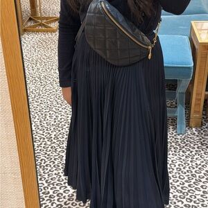 Black Quilted Crossbody Bag